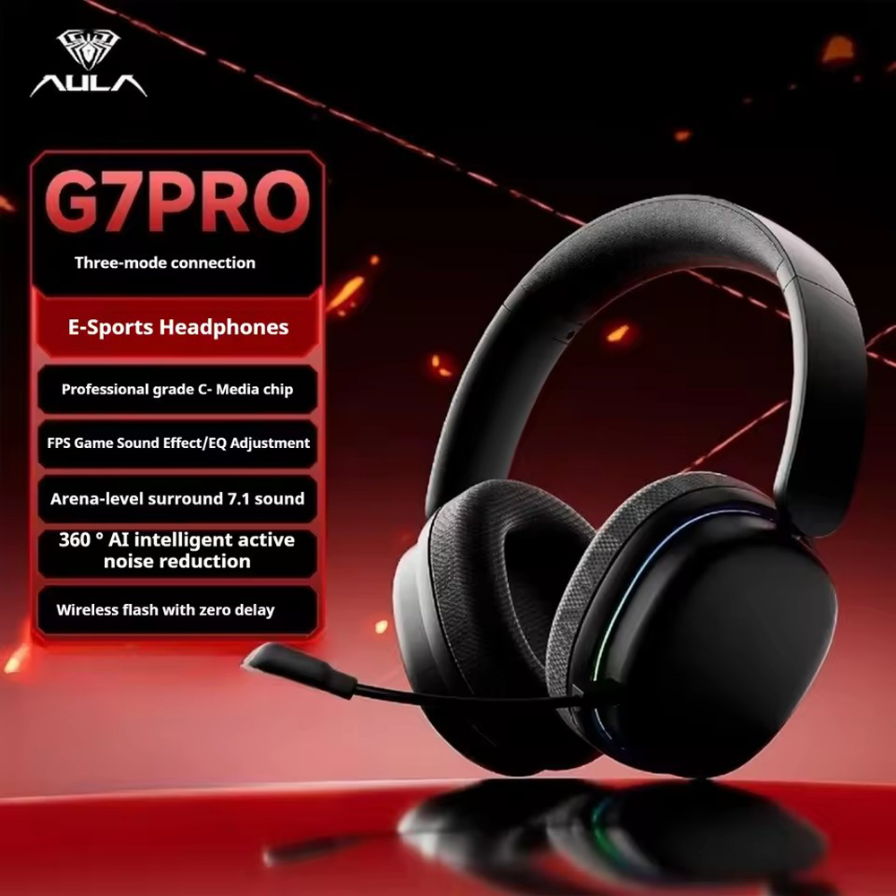 Esports Gaming Bar - AULA G7Pro auriculares inalámbricos Bluetooth trimodos
