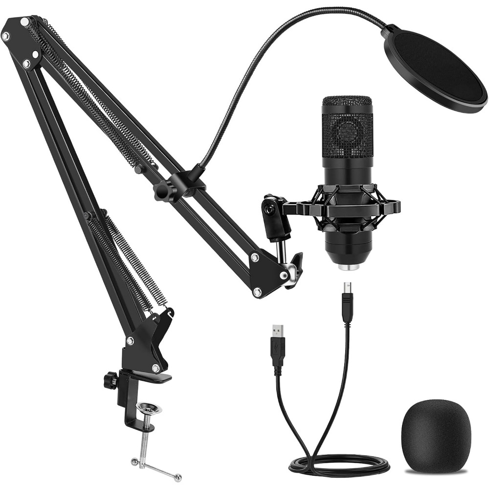 Microphone Arm Boom - Kit de Micrófono de Condensador con