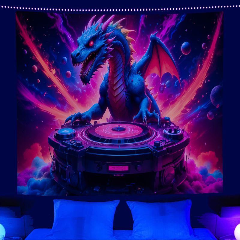 Tapiz de Robot DJ Psicodélico  - Esports Gaming Bar reseña y precio