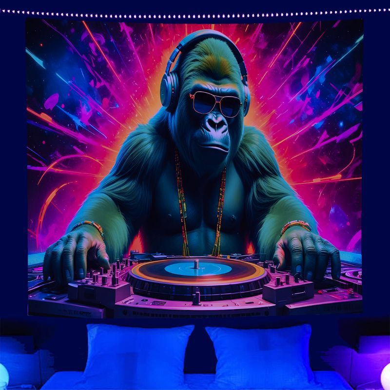 Tapiz de Robot DJ Psicodélico  - Esports Gaming Bar reseña y precio