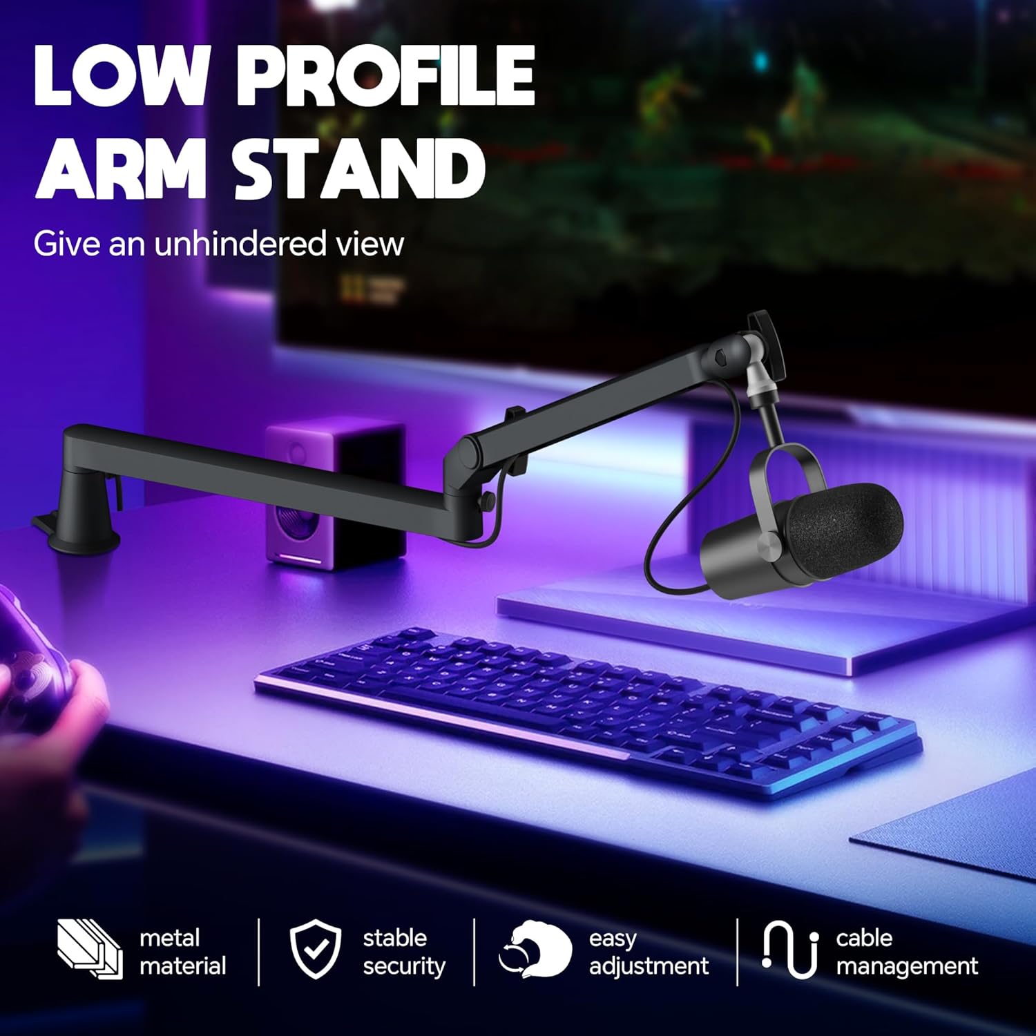Brazo de micrófono de perfil b - Microphone Arm Boom reseña y precio