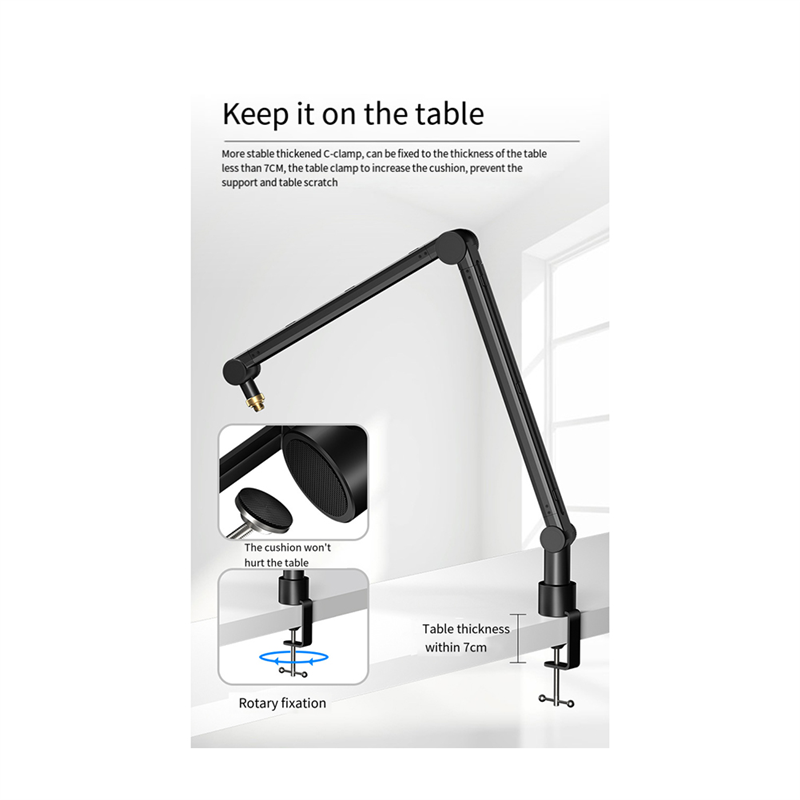 SYDS Soporte de micrófono ajus - Microphone Arm Boom reseña y precio