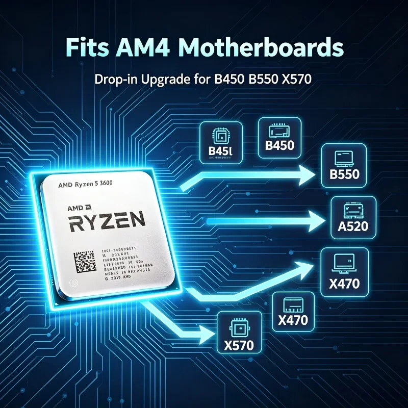 Procesador AMD R5 3600 de 7nm  - Esports Gaming Competition reseña y precio