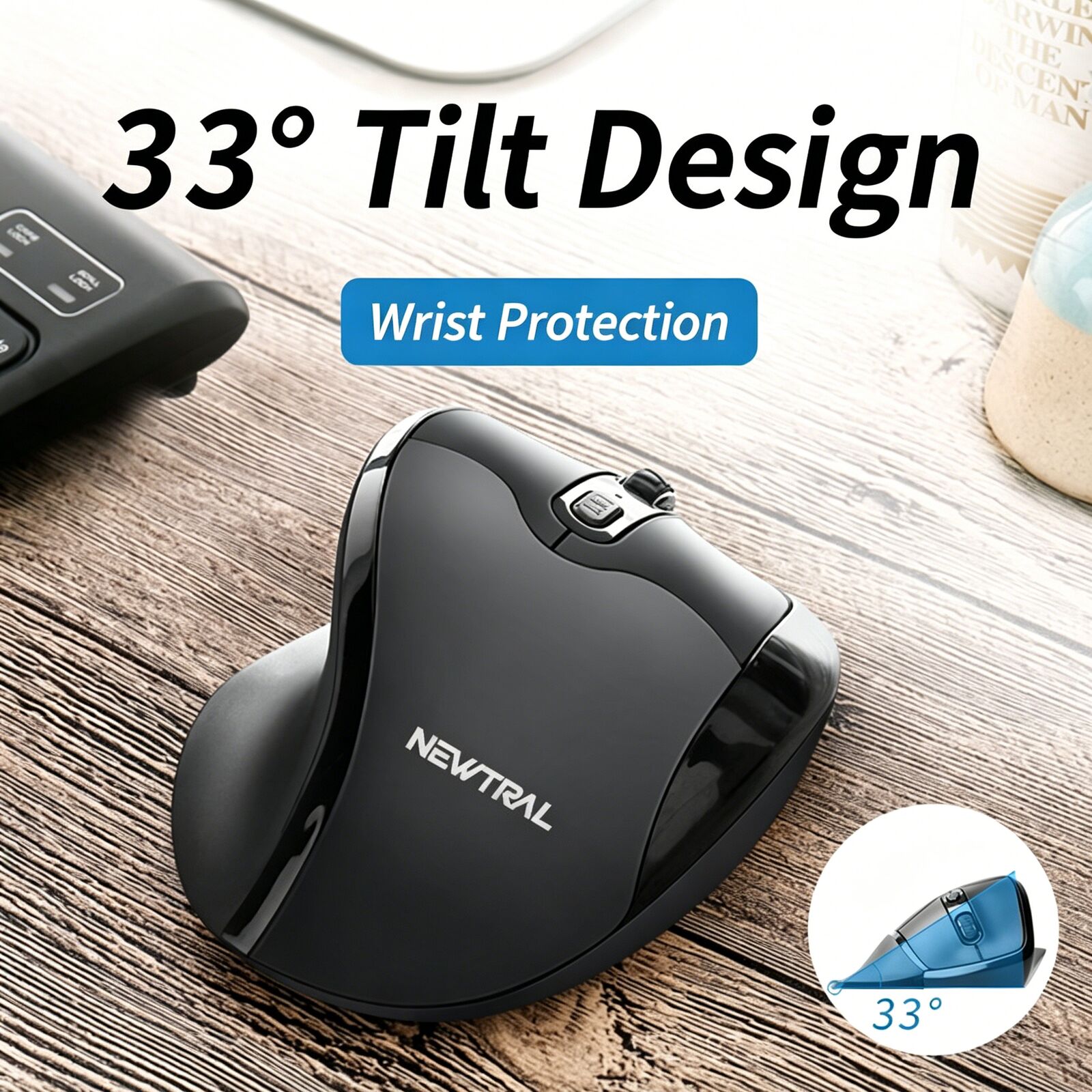 Ratón óptico ergonómico vertic - Esports Gaming Mouse Weight Adjustable reseña y precio