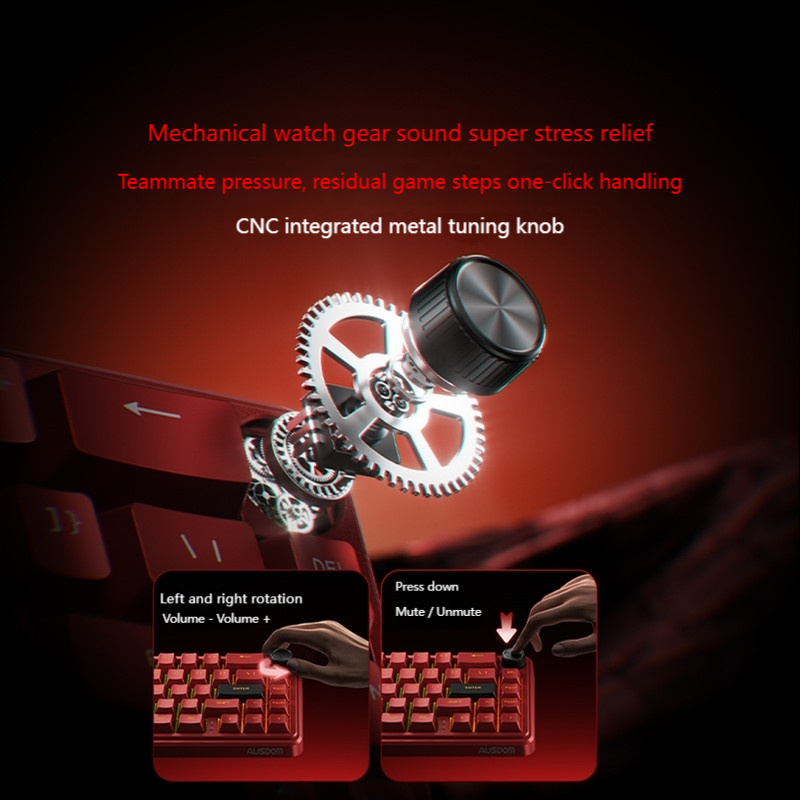 AUSDOM Zeus68 Teclado mecánico - Esports Gaming Competition reseña y precio