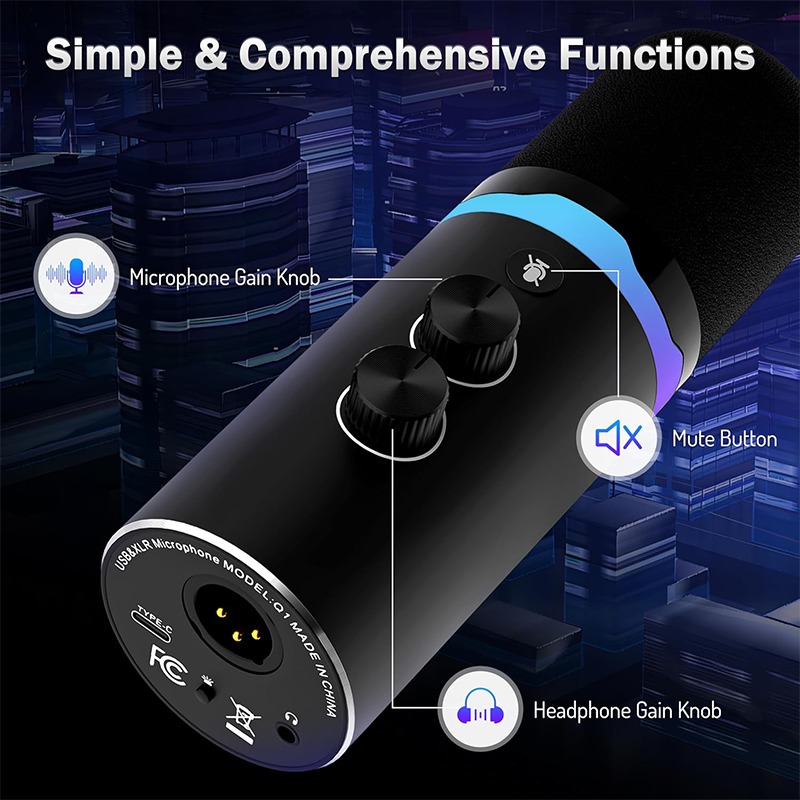 Micrófono USB para Juegos con  - Microphone Arm Boom reseña y precio